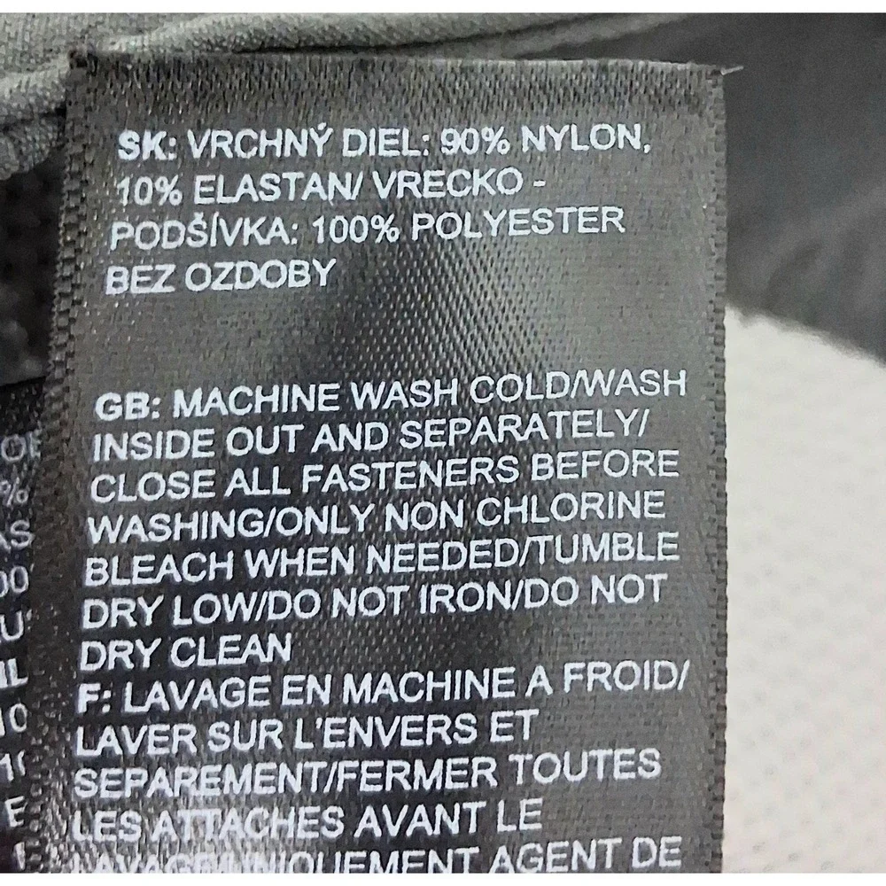 The North Face Pants Men's Size 32 Gray Zip Cargo Pockets Hiking Nylon Preowned